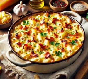 Carbonara al forno alla crema
