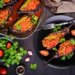 Συνταγή για Μελιτζάνες Γεμιστές