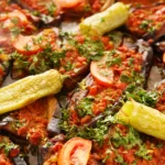 Vegan μελιτζάνες παπουτσάκια με κιμά από ρεβίθια - Gluten free